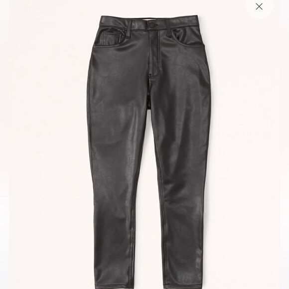 A & F Curve Love Vegan Leather Skinny Pant - Picture 8 of 16